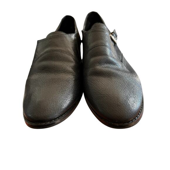 Nine West Women's Black Leather Low Heeled Casual Preppy Dress Shoes Size 8.5 M - Picture 4 of 15
